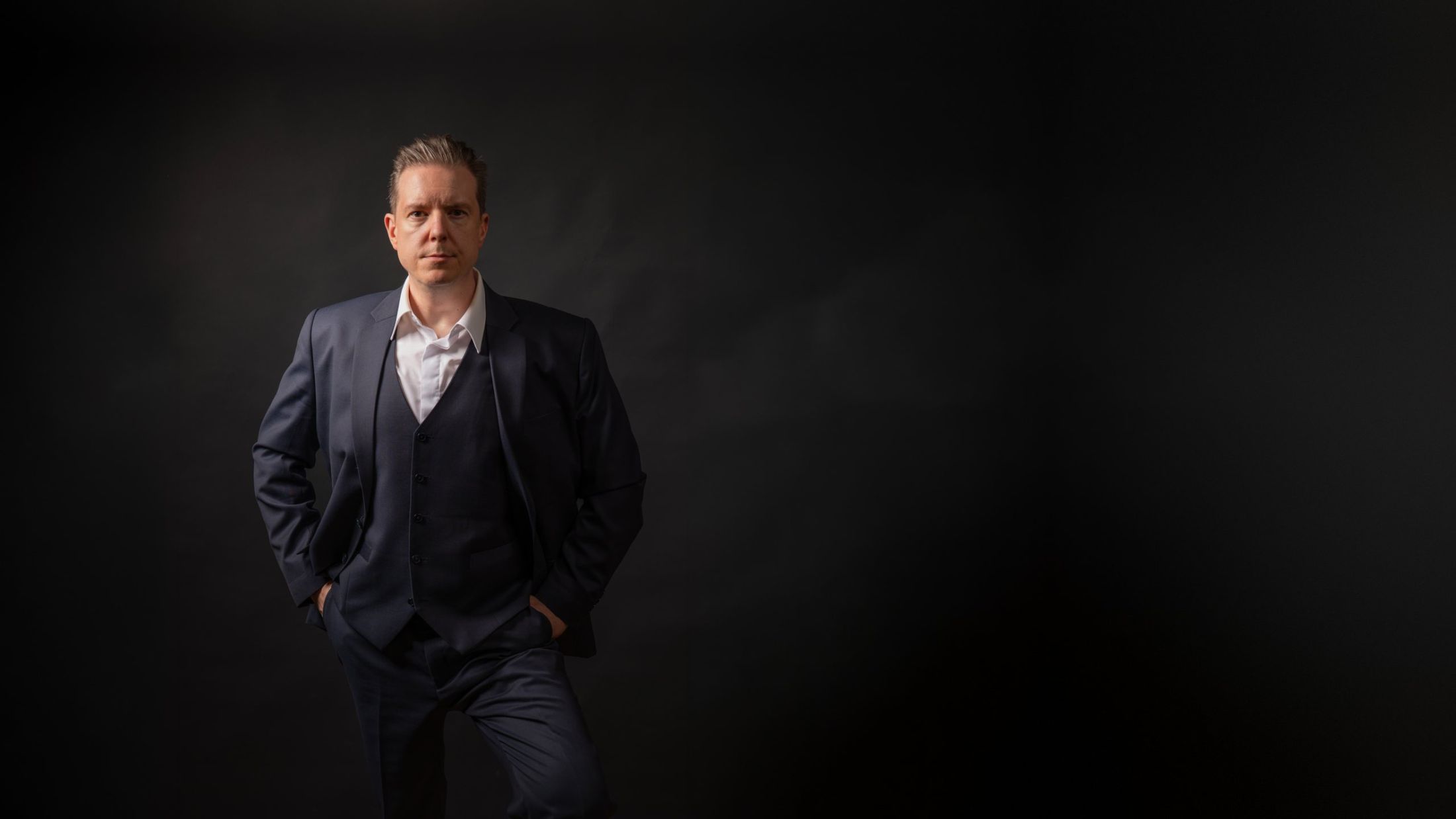 Ilkka Rajala in a dark blue suit